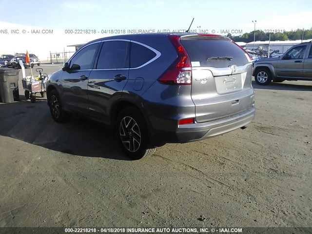 2HKRM3H46GH535674 - 2016 HONDA CR-V SE GRAY photo 3