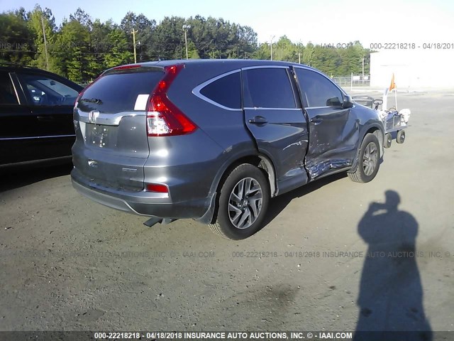 2HKRM3H46GH535674 - 2016 HONDA CR-V SE GRAY photo 4