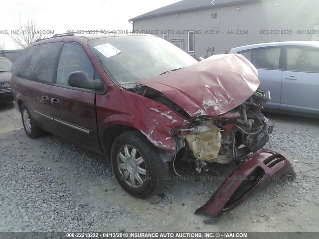 2C4GP54L65R489111 - 2005 CHRYSLER TOWN & COUNTRY TOURING MAROON photo 1