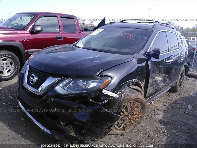 5N1AT2MT6HC813991 - 2017 NISSAN ROGUE S/SL BLACK photo 6