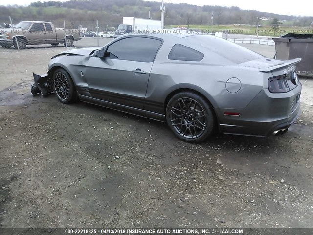 1ZVBP8JZ8E5230750 - 2014 FORD MUSTANG SHELBY GT500 GRAY photo 3