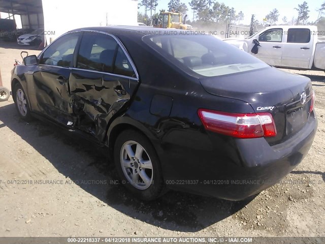 4T1BE46K09U323976 - 2009 TOYOTA CAMRY SE/LE/XLE BLACK photo 3