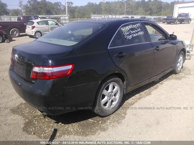 4T1BE46K09U323976 - 2009 TOYOTA CAMRY SE/LE/XLE BLACK photo 4