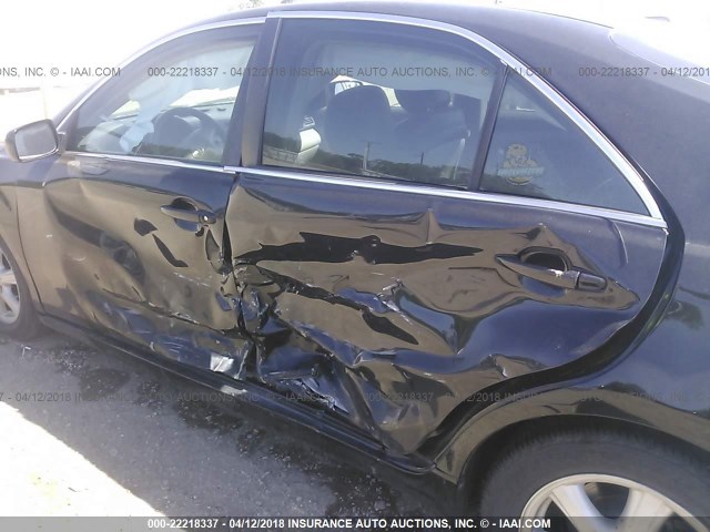 4T1BE46K09U323976 - 2009 TOYOTA CAMRY SE/LE/XLE BLACK photo 6