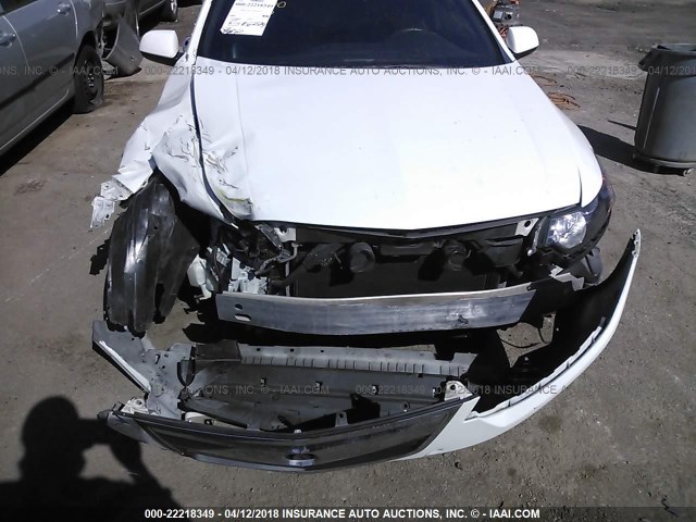 JH4CU2F85DC011203 - 2013 ACURA TSX SE WHITE photo 6