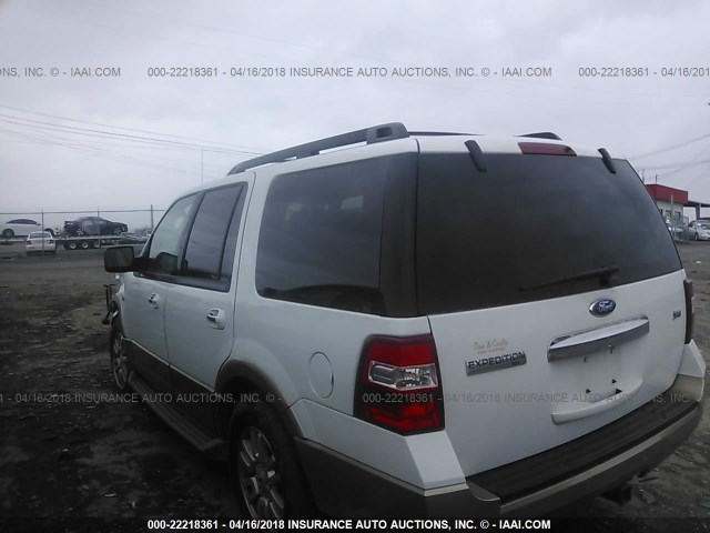 1FMJU1H5XBEF49821 - 2011 FORD EXPEDITION XLT/KING RANCH WHITE photo 3