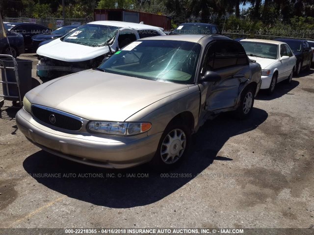 2G4WS52J731249505 - 2003 BUICK CENTURY CUSTOM GOLD photo 2