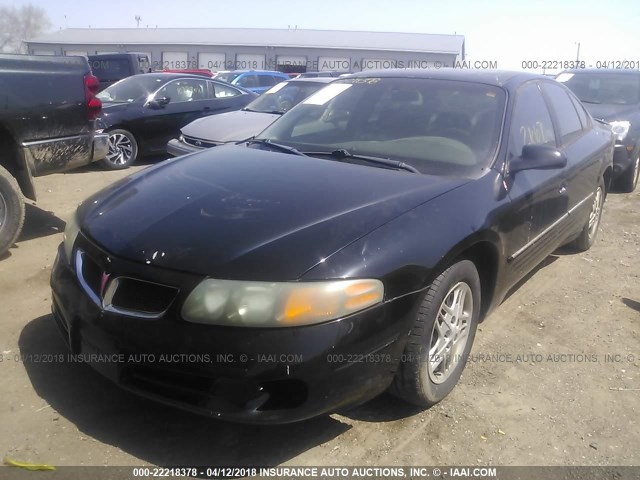 1G2HX52K634160461 - 2003 PONTIAC BONNEVILLE SE BLACK photo 2