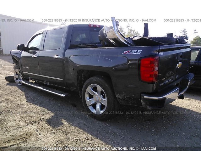 3GCUKSEC3EG243850 - 2014 CHEVROLET SILVERADO K1500 LTZ GRAY photo 3