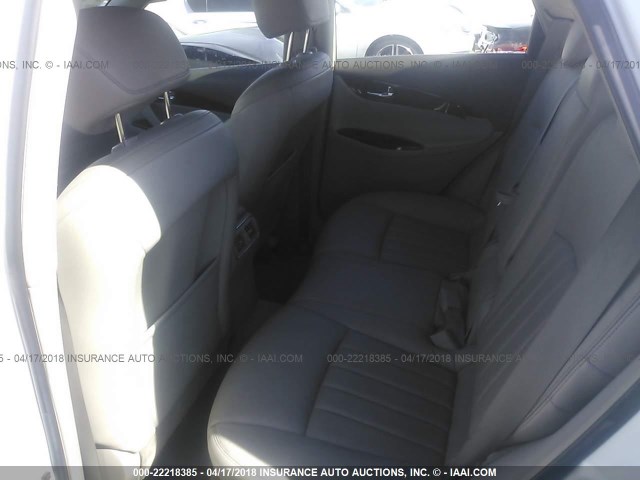 JNKAJ09E08M300401 - 2008 INFINITI EX35 JOURNEY WHITE photo 8