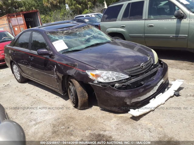 4T1BE32K92U547740 - 2002 TOYOTA CAMRY LE/XLE/SE BLACK photo 1