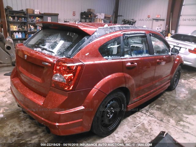 1B3HB68F58D564726 - 2008 DODGE CALIBER SRT-4 RED photo 4