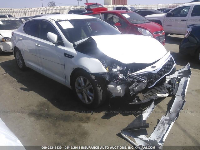 5XXGN4A74DG252339 - 2013 KIA OPTIMA EX WHITE photo 1