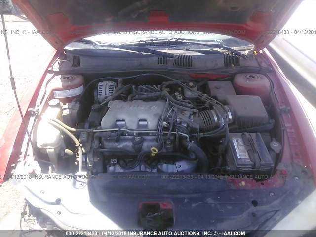 1G2NF52E64M597121 - 2004 PONTIAC GRAND AM SE1 RED photo 10