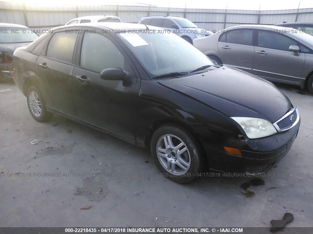 1FAHP34N67W162802 - 2007 FORD FOCUS ZX4/S/SE/SES 黑色 照片 1