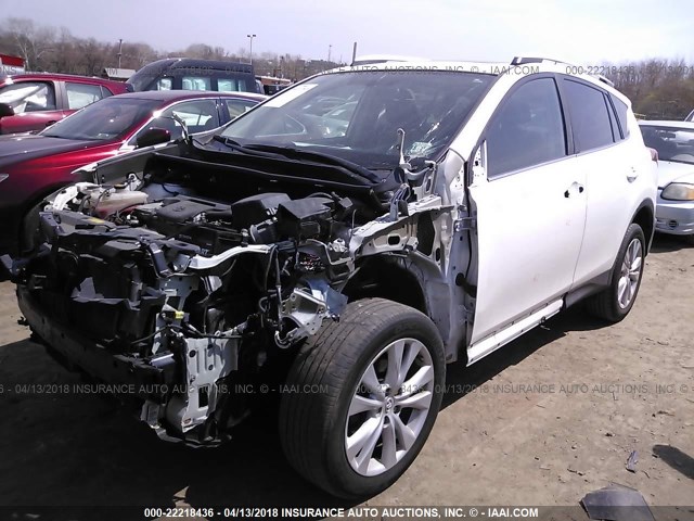 2T3DFREV2DW033043 - 2013 TOYOTA RAV4 LIMITED Սպիտակ լուսանկար 2