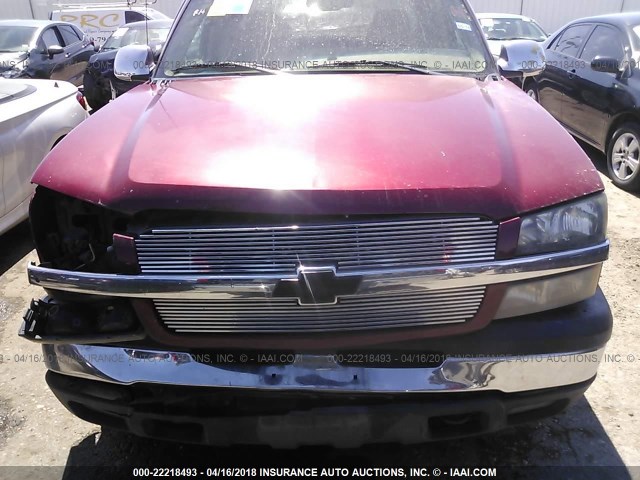 1GCEC19X44Z227633 - 2004 CHEVROLET SILVERADO C1500 MAROON photo 6