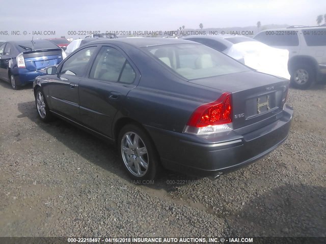 YV1RS592062544525 - 2006 VOLVO S60 2.5T GRAY photo 3