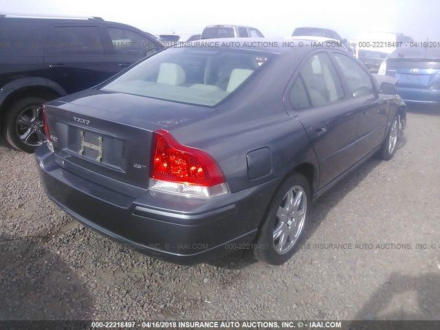 YV1RS592062544525 - 2006 VOLVO S60 2.5T GRAY photo 4