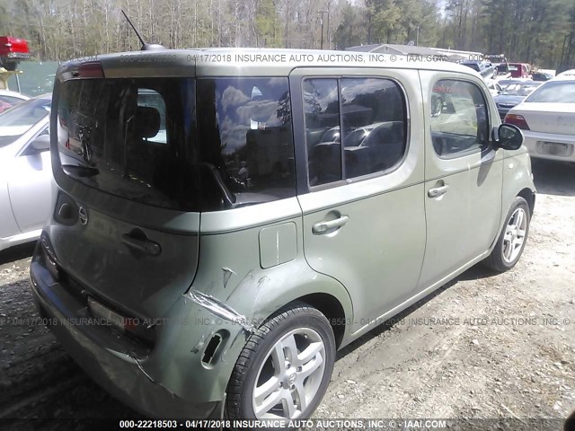 JN8AZ2KR0AT160126 - 2010 NISSAN CUBE S/SL/KROM GREEN photo 4