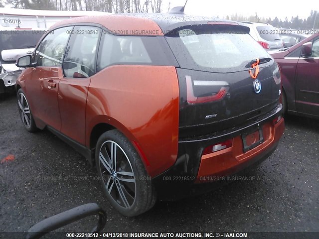 WBY1Z4C56EV273462 - 2014 BMW I3 REX ORANGE photo 3