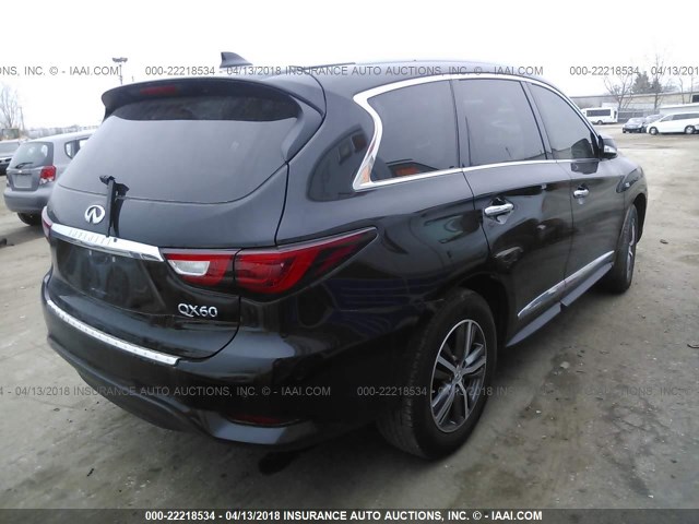 5N1AL0MM1GC526232 - 2016 INFINITI QX60 BLACK photo 4