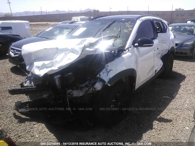 KM8J33A26HU543351 - 2017 HYUNDAI TUCSON LIMITED/SPORT AND ECO/SE WHITE photo 2