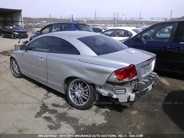 YV1MC67228J053219 - 2008 VOLVO C70 T5 SILVER photo 3