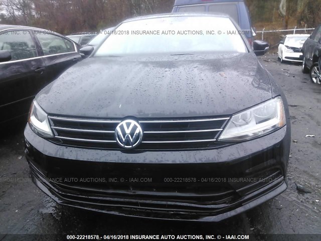 3VWB67AJ0HM344876 - 2017 VOLKSWAGEN JETTA SE BLACK photo 6