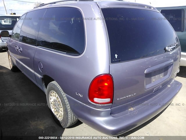 1C4GP64L8WB569659 - 1998 CHRYSLER TOWN & COUNTRY LXI BLUE photo 3