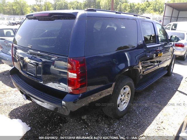 3GNFC16057G154957 - 2007 CHEVROLET SUBURBAN C1500 BLUE photo 4