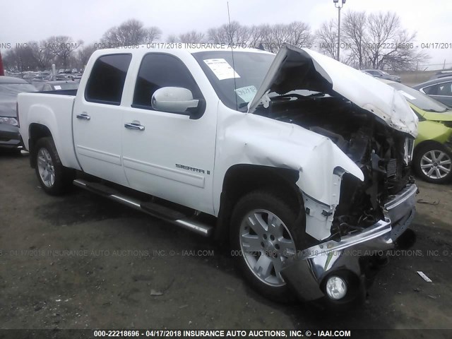 3GTEK13348G310347 - 2008 GMC SIERRA K1500 WHITE photo 1