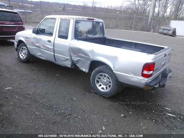 1FTKR4EE8APA45058 - 2010 FORD RANGER SUPER CAB SILVER photo 3