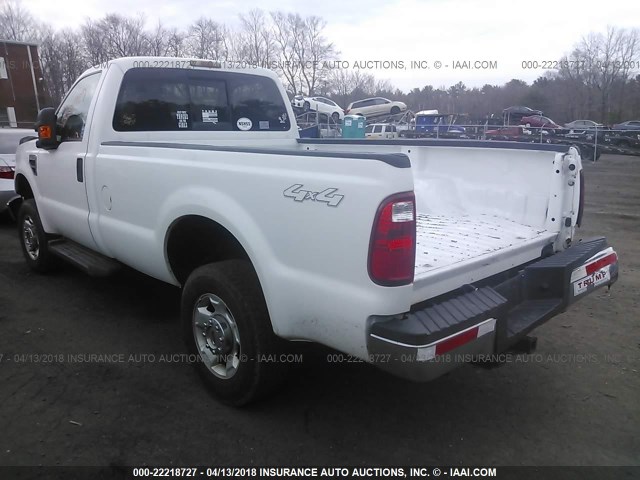 1FTNF2B59AEA32071 - 2010 FORD F250 SUPER DUTY WHITE photo 3