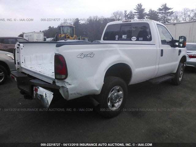 1FTNF2B59AEA32071 - 2010 FORD F250 SUPER DUTY WHITE photo 4