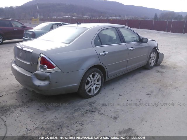 3FAHP08178R240028 - 2008 FORD FUSION SEL GRAY photo 4