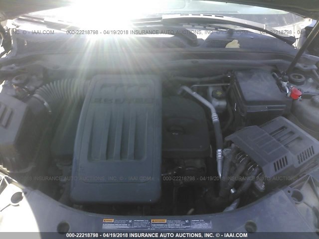 2GNALPEK7D6405260 - 2013 CHEVROLET EQUINOX LT BLACK photo 10