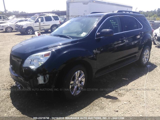 2GNALPEK7D6405260 - 2013 CHEVROLET EQUINOX LT BLACK photo 2
