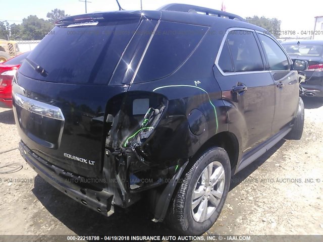 2GNALPEK7D6405260 - 2013 CHEVROLET EQUINOX LT BLACK photo 4