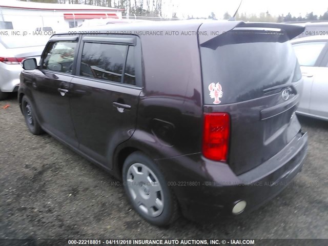 JTLKE50EX81058999 - 2008 TOYOTA SCION XB მუქწითელი ფოტო 3