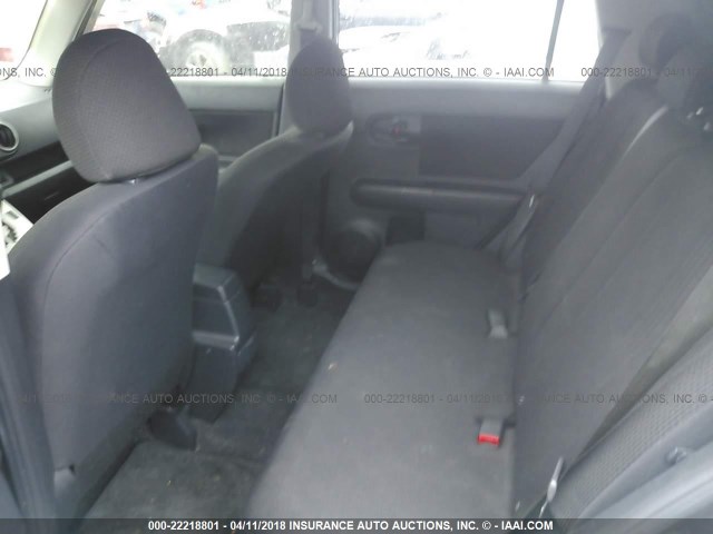 JTLKE50EX81058999 - 2008 TOYOTA SCION XB მუქწითელი ფოტო 8