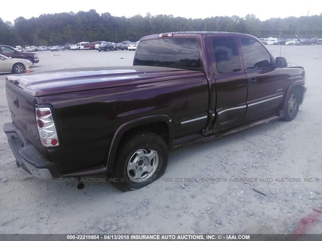 2GCEC19TX21255200 - 2002 CHEVROLET SILVERADO C1500 MAROON photo 4