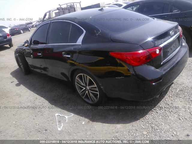 JN1AV7AP0FM790883 - 2015 INFINITI Q50 HYBRID PREMIUM/SPORT BLACK photo 3