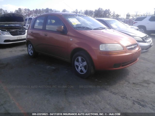 KL1TD62655B503810 - 2005 CHEVROLET AVEO LS ORANGE photo 1