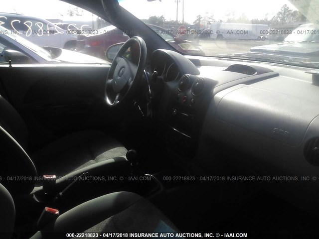 KL1TD62655B503810 - 2005 CHEVROLET AVEO LS ORANGE photo 5