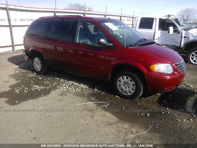 2A4GP44R37R252460 - 2007 CHRYSLER TOWN & COUNTRY LX RED photo 1