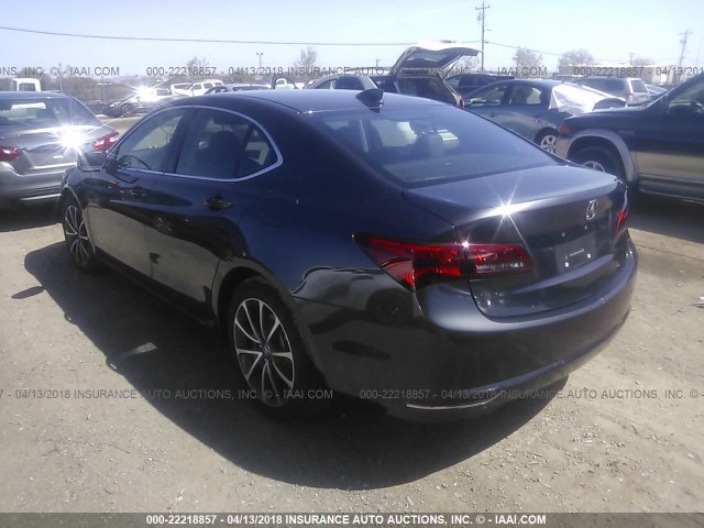 19UUB2F52FA015503 - 2015 ACURA TLX TECH GRAY photo 3
