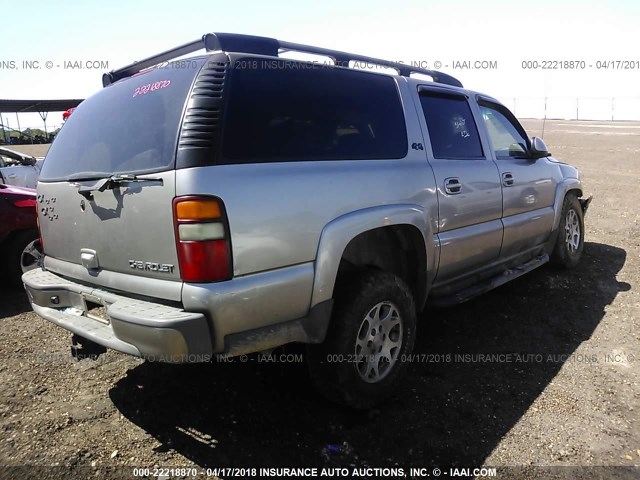 3GNFK16Z13G169158 - 2003 CHEVROLET SUBURBAN K1500 GRAY photo 4