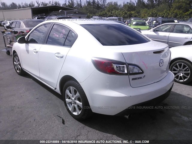 JM1BL1SF7A1174330 - 2010 MAZDA 3 I WHITE photo 3