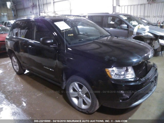 1C4NJDBB9CD562436 - 2012 JEEP COMPASS SPORT BLACK photo 1